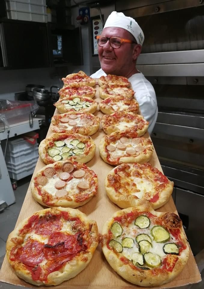 Traditional Italian pizza preparation